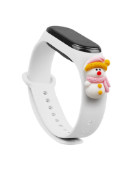 Fusion Xmas Snowman 2 для Xiaomi Mi Band 5 / Mi Band 6 белый