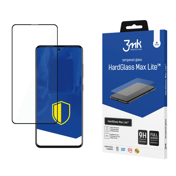 Обложка книги «Samsung Galaxy A51/A52 4G/5G A52s 5G Black - 3mk HardGlass Max Lite™ screen protector»