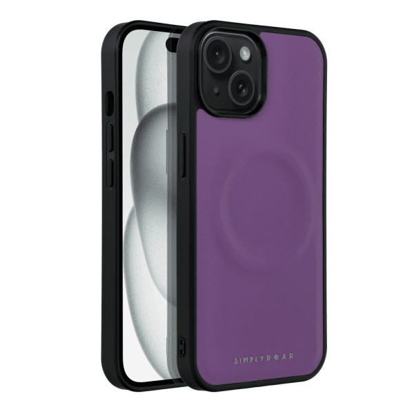 Roar Mag Morning Силиконовый задний чехол для Apple iPhone 15 Plus фиолетовый