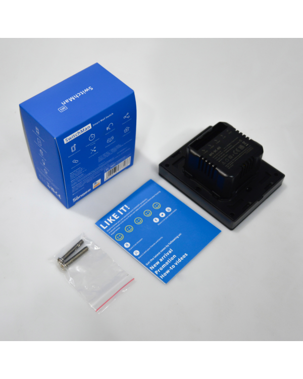 Sonoff Smart 3-канальный Wi-Fi настенный выключатель черный (M5-3C-80)