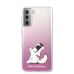 KLHCS21MCFNRCPI Karl Lagerfeld PC/TPU Choupette Eats Cover for Samsung Galaxy S21+ Gradient Pink