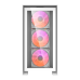 Компьютерный корпус Darkflash DRX70 GLASS + 4 вентилятора RGB (белый)