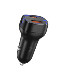 XO car charger CC37 PD QC 3.0 20W 1X USB 1x USB-C black