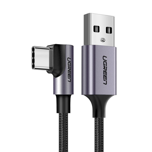 Обложка книги «Angular USB-C cable UGREEN US284, 3A , 3m (black)»