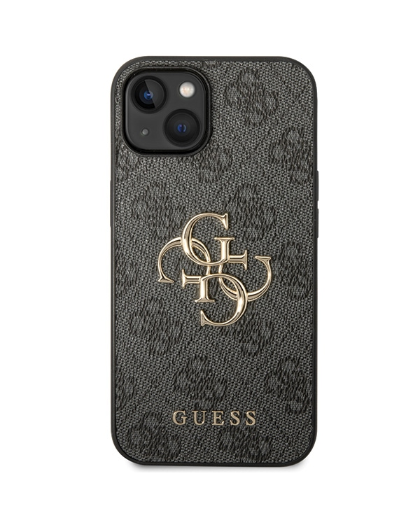 Guess GUHCP15S4GMGGR iPhone 15 6.1" grey hardcase 4G Big Metal Logo