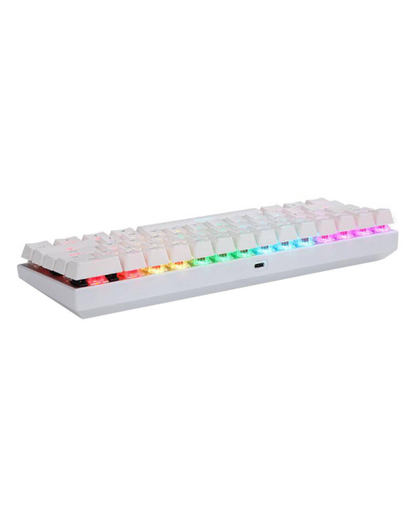 Беспроводная механическая клавиатура Motospeed SK62 White (синий переключатель)