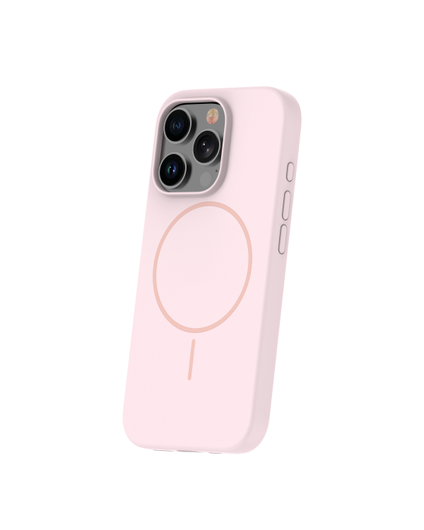 Чехол Fusion silicone Thin Magsafe для iPhone 16 Pro розовый