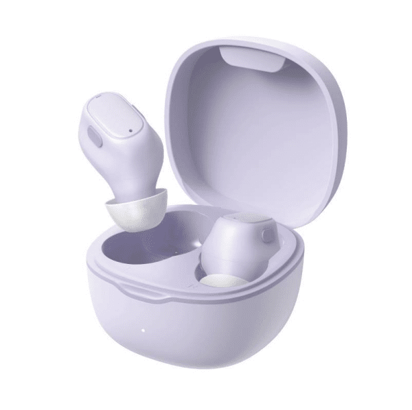 Wireless headphones Baseus Encok W04 TWS, Bluetooth 5.0 (Violet)