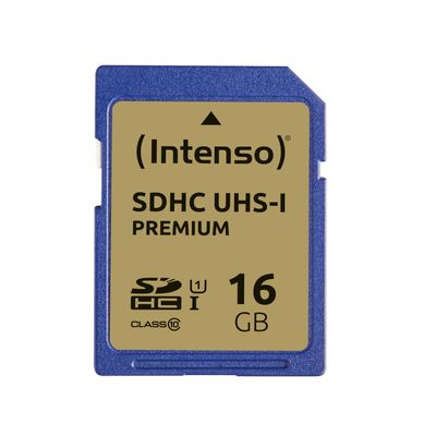 Intenso Premium - flash memory card - 16 GB - SDHC UHS-I