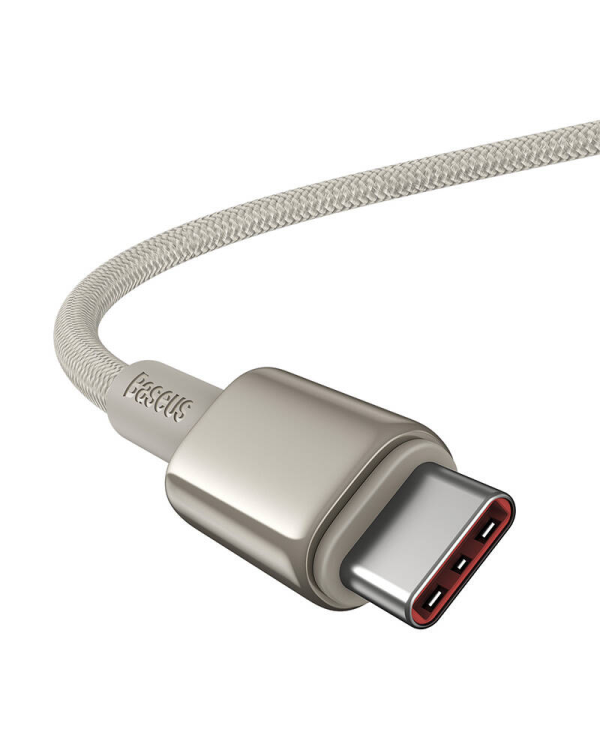Кабель USB-C - USB-C Baseus Tungsten Gold, 100 Вт, 2 м (золото)