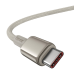 Кабель USB-C - USB-C Baseus Tungsten Gold, 100 Вт, 2 м (золото)