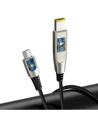 Baseus 2in1 USB - USB Typ C data charging cable / Lenovo (square plug) DC Adapter laptop plug 2 m 100 W 5 A black (CA1T2-B01)