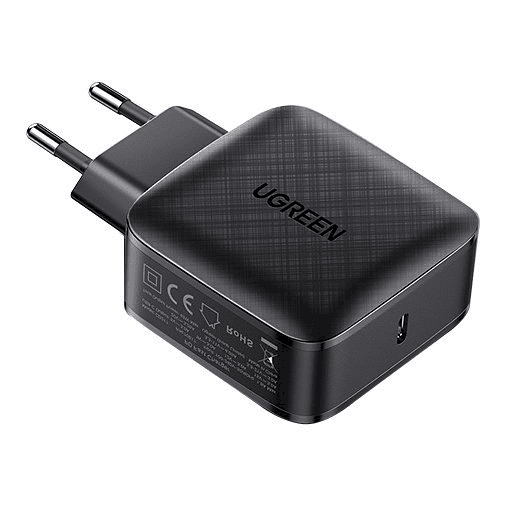 Обложка книги «Ugreen fast wall charger 65W USB Typ C Quick Charge 3.0 Power Delivery (gallium nitride) black (CD217 70817)»