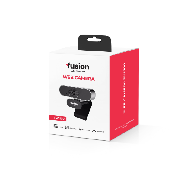 Fusion FW-100 WEB-камера USB 2.0 | 1080p | HD микрофон| черный (поврежденная упаковка)