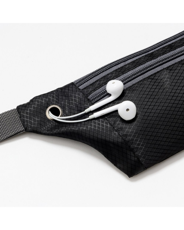 Ultimate Running Belt with headphone outlet  black
