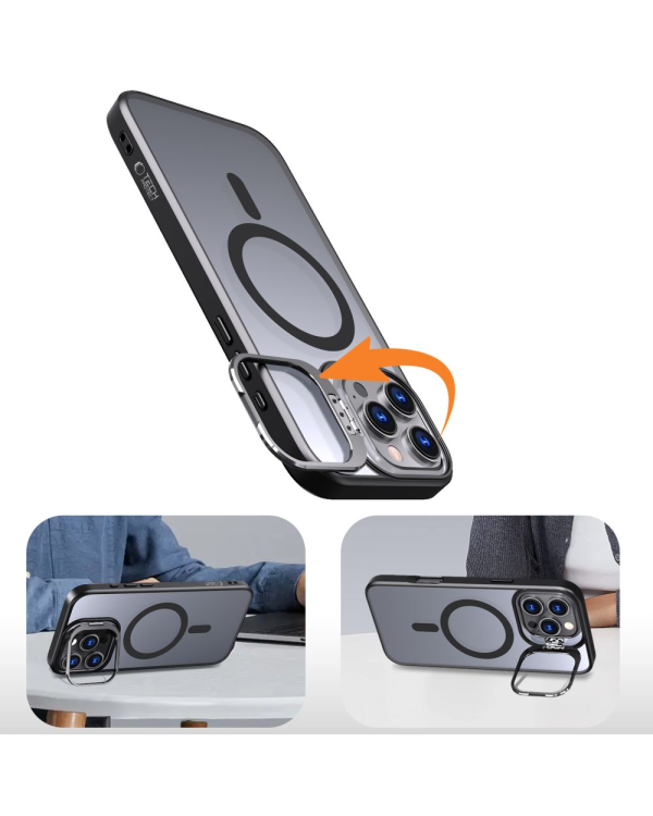 TECH-PROTECT MAGSTAND MAGSAFE IPHONE 16 PRO МАТОВЫЙ ЧЕРНЫЙ