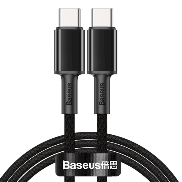 Baseus USB Type C - USB Type C cable Power Delivery Quick Charge 100 W 5 A 1 m black (CATGD-01)