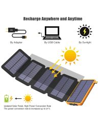 Allpowers XD-SC-010-BORA Solar Charger 7,5W + 20000mAh PowerBank Black/Orange