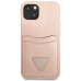 Guess Saffiano Double Card Case for iPhone 13 Pink