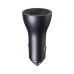 Baseus Golden Contactor Pro car charger, 2x USB-C, 1x USB, 65W (gray)