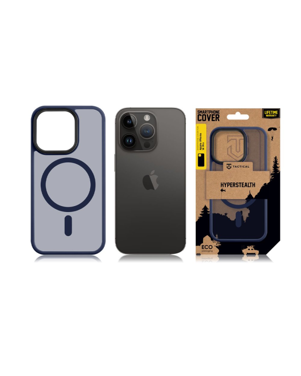Tactical MagForce Hyperstealth Cover for iPhone 14 Pro Deep Blue
