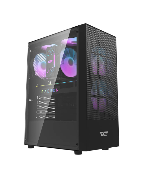 Darkflash A290 computer case + 3 fans (black)
