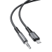 Acefast audio cable MFI Lightning - 3.5mm mini jack (male) 1.2m, AUX gray (C1-06 deep space gray) Acefast audio cable MFI Lightning - 3.5mm mini jack (male) 1.2m, AUX gray (C1-06 deep space gray)