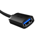 Удлинительный кабель USB 3.0 Baseus с разъемом "мужчина-женщина", серия AirJoy, 1 м (черный)