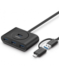 Ugreen USB 3.2 Gen 1 HUB 4x USB with USB Type C port 1m black (CR113 40850)