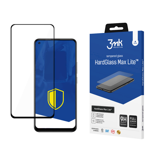 Обложка книги «Realme 8 Pro Black - 3mk HardGlass Max Lite™ screen protector»
