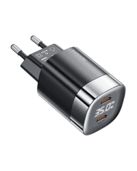 Зарядное устройство Toocki 2x USB-C, GaN 35 Вт (черный)