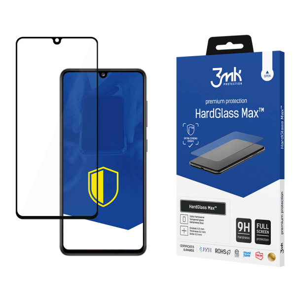 Обложка книги «Samsung Galaxy A41 black - 3mk HardGlass Max™ screen protector»