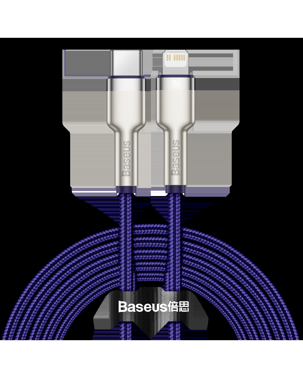 Кабель Baseus Cafule Series USB-C для Lightning, 20 Вт, 2 м (фиолетовый)