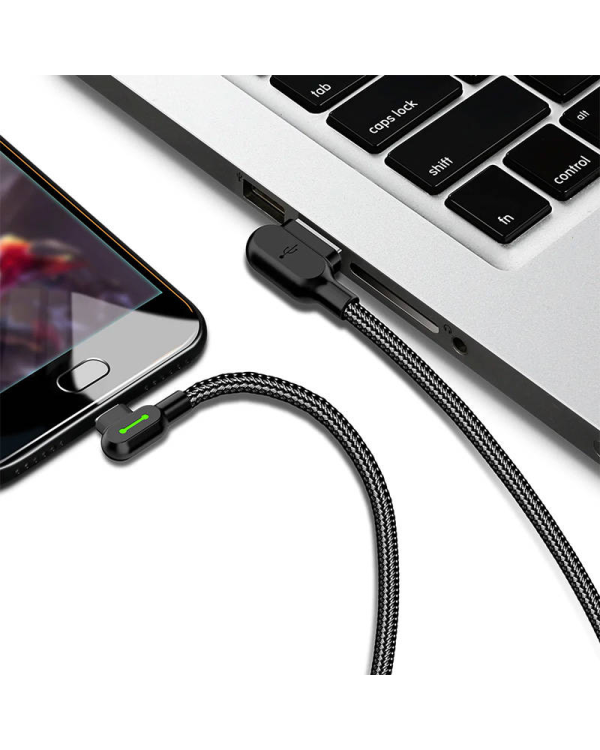 USB to USB-C cable Mcdodo CA-5280 LED, 1.2m (black)