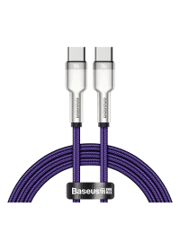 Baseus Cafule Series Metal Data USB Type C - USB Typ C Cable Power Delivery 100 W (20 V / 5 A) 1 m violet (CATJK-C05)