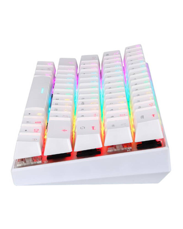 Беспроводная механическая клавиатура Motospeed SK62 White (синий переключатель)