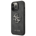 Guess GUHCP13X4GMGGR iPhone 13 Pro Max 6.7" серый жесткий чехол 4G Большой металлический логотип