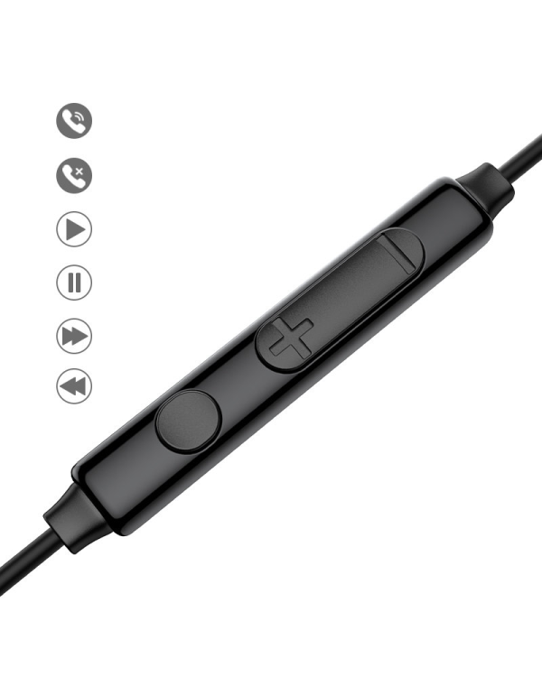 Joyroom EarBuds USB Headphones Type C with remote control and microphone silver (JR-EC04 Silver)