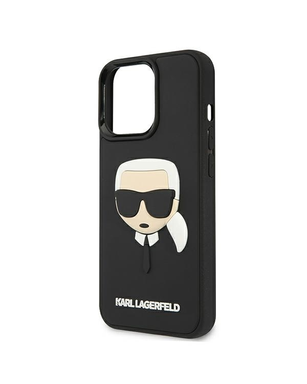 Karl Lagerfeld KLHCP13XKH3DBK iPhone 13 Pro Max 6,7" czarny|black hardcase 3D Rubber Karl`s Head