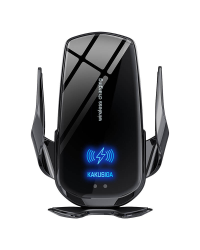 Автомобильный держатель KAKUSIGA KSC-795 с беспроводной зарядкой 15 Вт черный