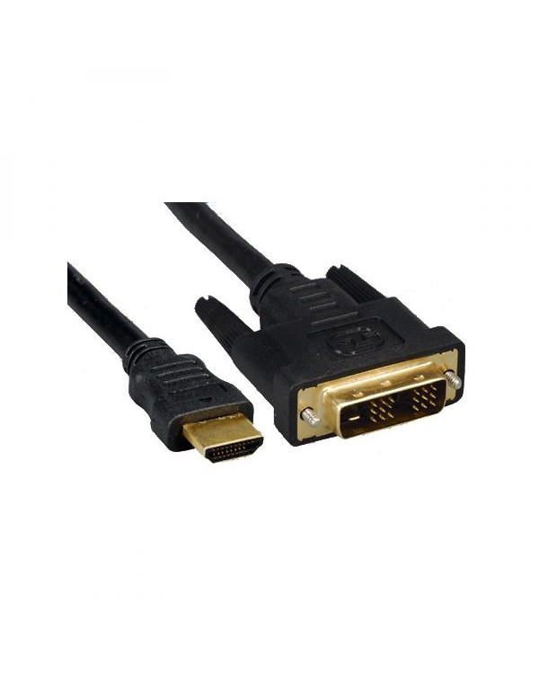 Кабель Fusion DVI (18+1) to HDMI 2 м, черный