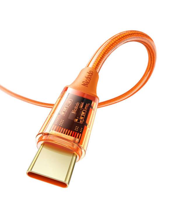 Кабель USB - USB-C, Mcdodo CA-2091, 6A, 1.2 м (оранжевый)