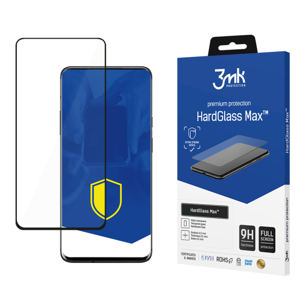 Обложка книги «OnePlus 7 Pro/7T Pro Black - 3mk HardGlass Max™ screen protector»