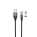 Дополнительное изображение книги «Maxlife MXUC-02 magnetic cable USB - Lightning + USB-C + microUSB 1,0 m 2A black nylon»