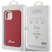 GUHCP15SSMBSLM Guess iPhone 15 6.1" hardcase Silicone Script Metal Logo & Frame magenta