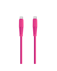 Кабель Setty USB-C - USB-C, 1,5 м, 20 Вт, KSC-C-1.5206, розовый