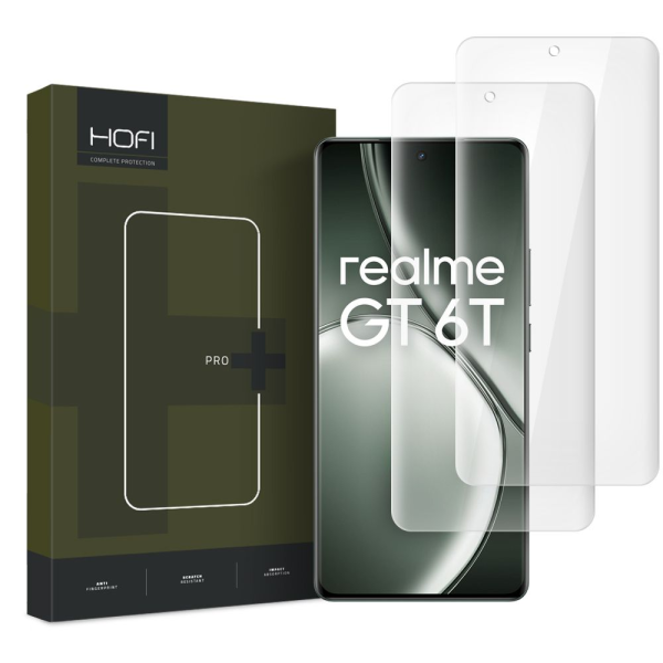 HOFI UV GLASS PRO+ 2-PACK REALME GT 6 | GT 6T ПРОЗРАЧНОЕ ЗАКАЛЕННОЕ СТЕКЛО