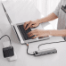 Дополнительное изображение книги «Концентратор 11in1 Baseus Metal Gleam Series, USB-C - 3x USB 3.0 + 2x HDMI + USB-C PD + Ethernet RJ45 + microSD|SD + VGA + AUX»