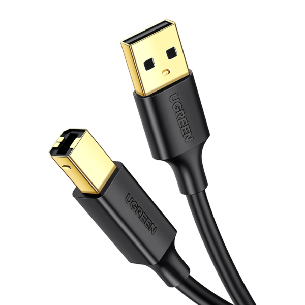 Кабель для принтера Ugreen USB Type B (male) - USB 2.0 (male) 480 Мбит|с 2 м черный (US135 20847)