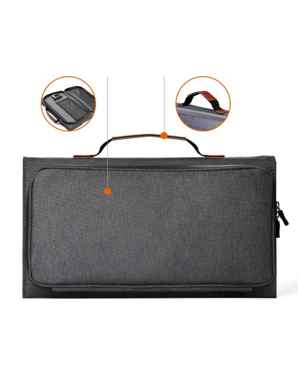 Choetech Foldable Solar Charger Solar Photovoltaic 36W Quick Charge Power Delivery USB / USB Type C (94 x 36 cm) Gray (SC006)